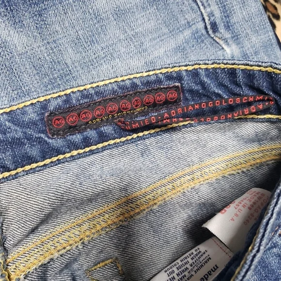 AG Adriano Goldschmeid The Club Flare leg jeans med wash size 28 - Picture 7 of 9